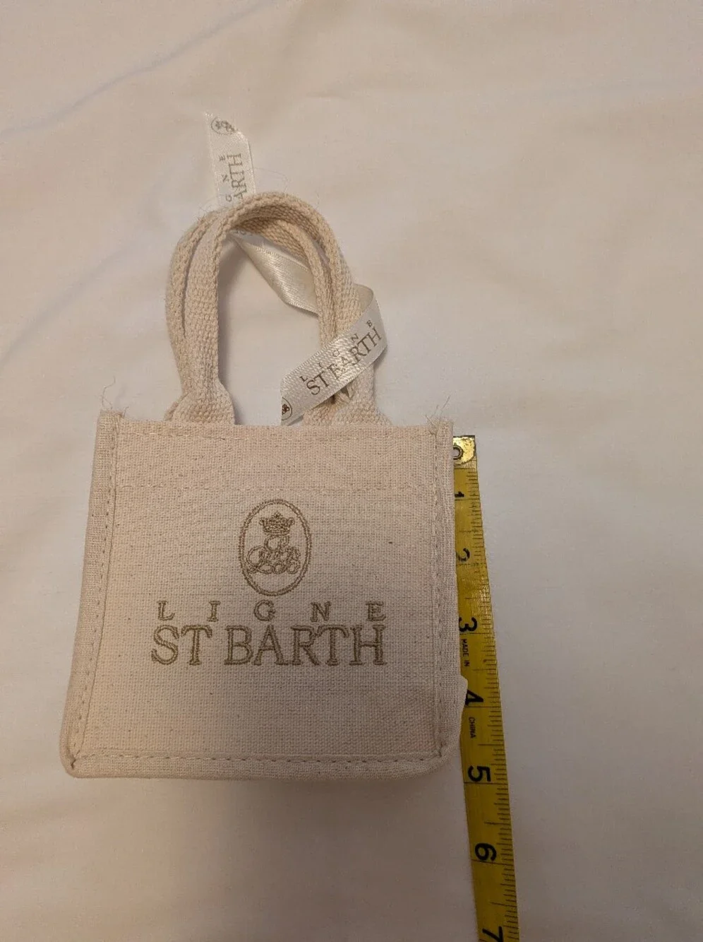 Canvas Mini Tote with Embroidered Logo